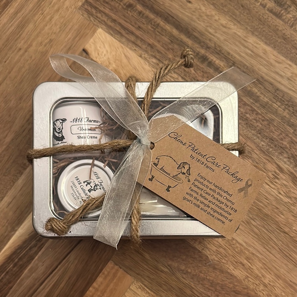 Chemo Patient Care Gift Set - Silver and White